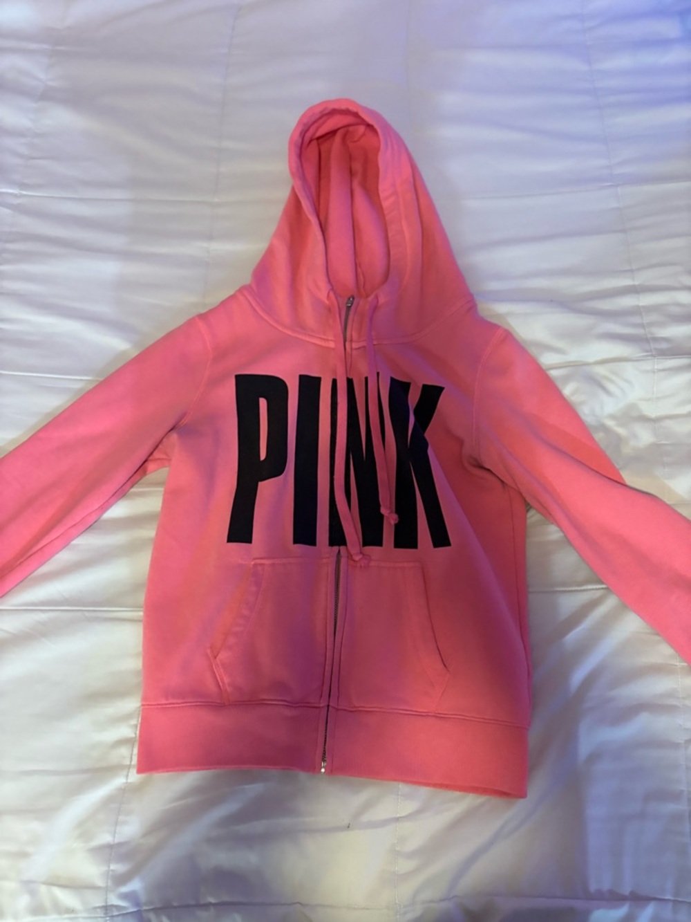 Victoria's Secret PINK Girls' Hot Pink Zip-Up Hoodie